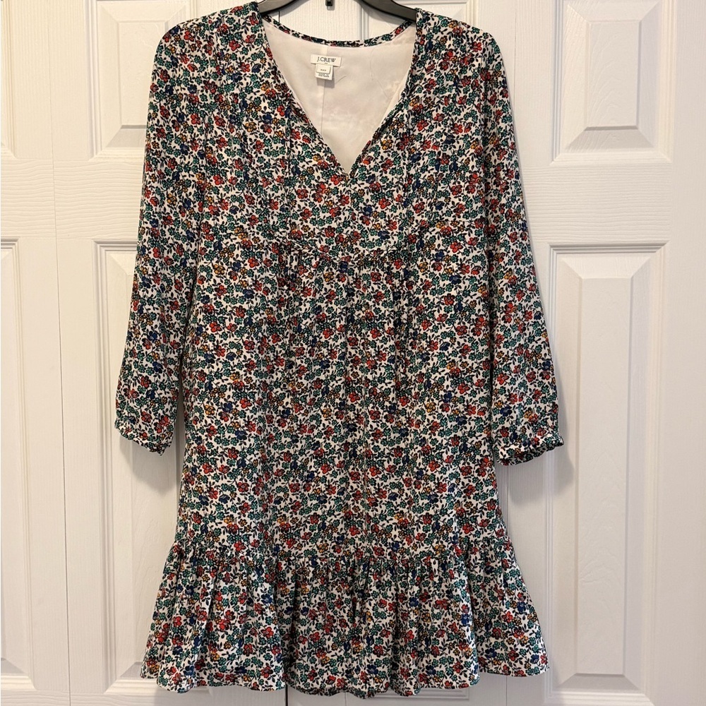 J. Crew Mini Dress Floral Size XXS - Picture 1 of 4